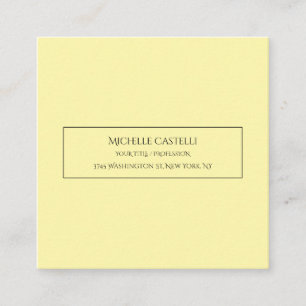 Professional Unique Classical Simple Cream Color Enclosure Card