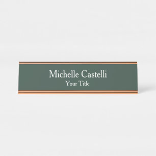 Professional Unique Classical Simple Desk Name Plate