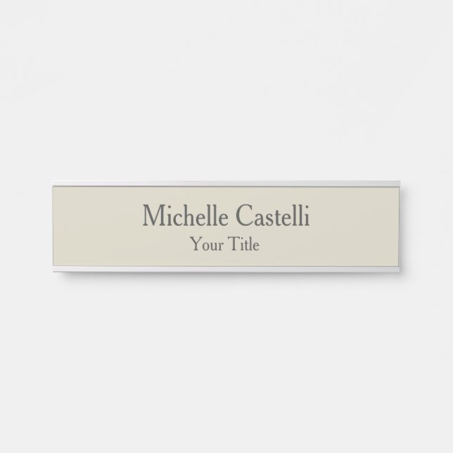 Professional Unique Classical Simple Door Sign (Front)