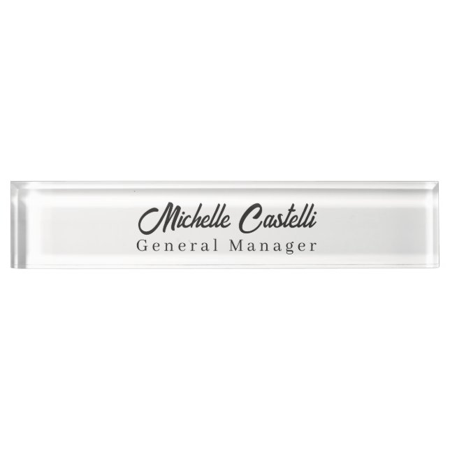 Professional Unique Classical Simple Nameplate (Front)