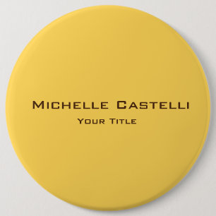 Professional Unique Classical Simple Plain 6 Cm Round Badge