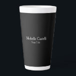 Professional Unique Modern Minimalist Black Grey Latte Mug<br><div class="desc">Plain Minimalist Modern Designs. They're all simple,  attractive,  unique.</div>