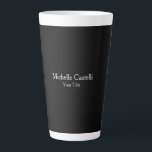 Professional Unique Modern Minimalist Black Grey Latte Mug<br><div class="desc">Plain Minimalist Modern Designs. They're all simple,  attractive,  unique.</div>