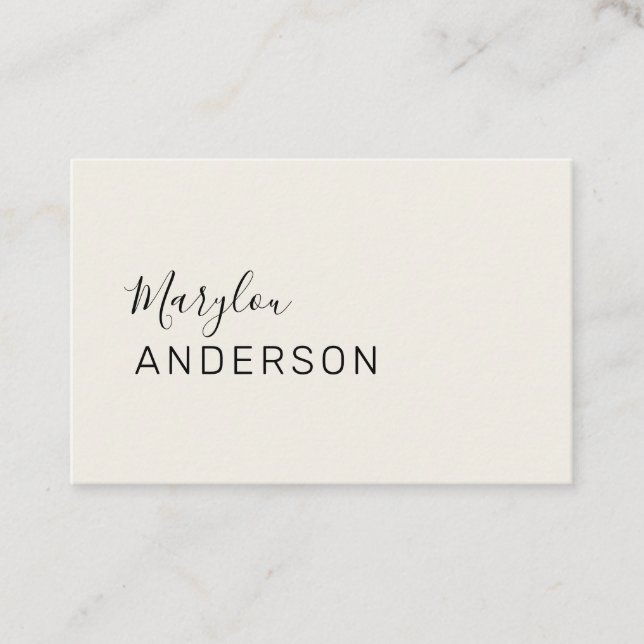Professional  - UNISEX Business Card (Front)
