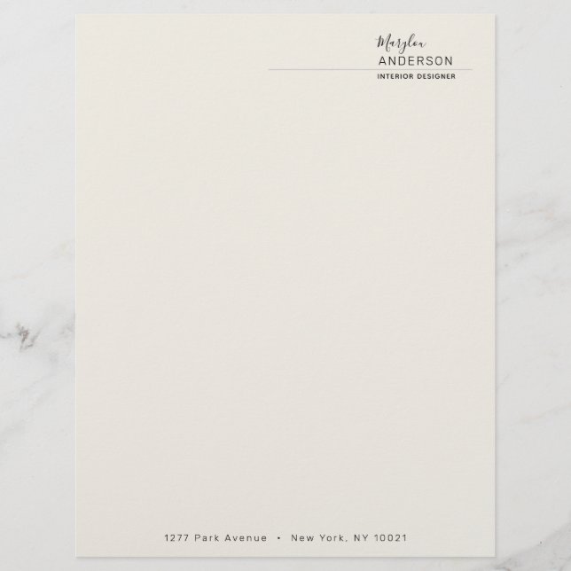Professional - UNISEX Custom Letterhead (Front)