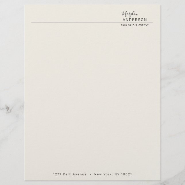 Professional - UNISEX Custom Letterhead (Front)