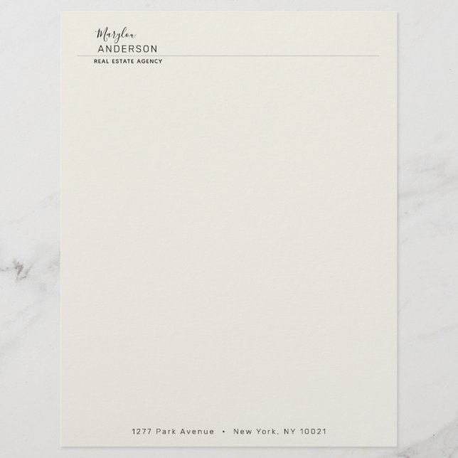 Professional - UNISEX Custom Letterhead (Front)
