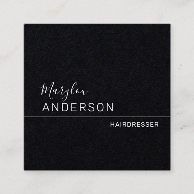 Professional  - UNISEX Premium Square Business Card (Front)