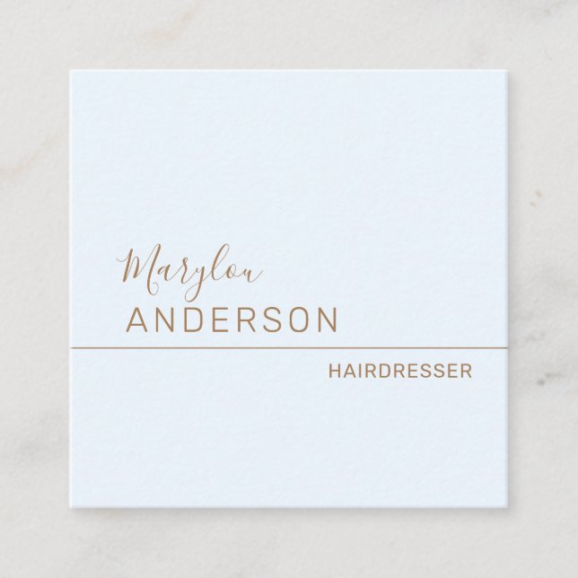 Professional  - UNISEX Square Business Card (Front)