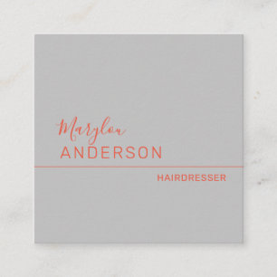 Professional - UNISEX Square Business Card