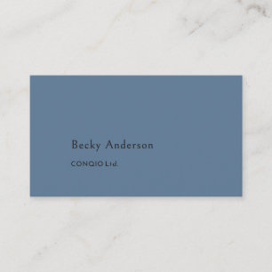 Professional Universal Steel Blue Two Tone Business Card