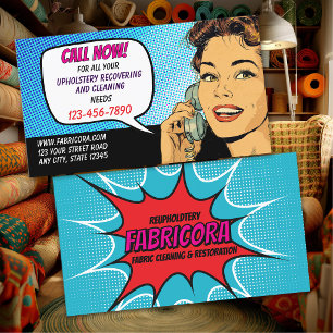 Professional Upholstery Shop Business Card
