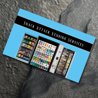 Professional Vending Machine Service Business Card