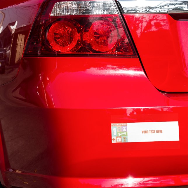 Professional Veterinarian Iconic Designed Bumper Sticker (Creator Uploaded)