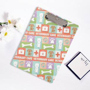 Professional Veterinarian Iconic Designed Clipboard