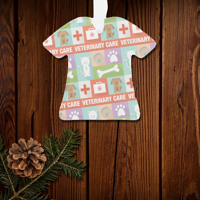 Professional Veterinarian Iconic Designed Ornament (Creator Uploaded)