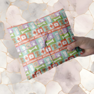 Professional Veterinarian Iconic Designed Tissue Paper