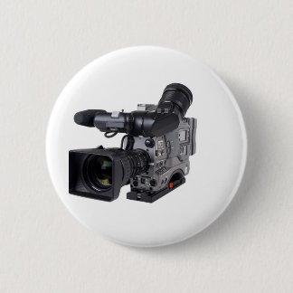 professional video camera 6 cm round badge