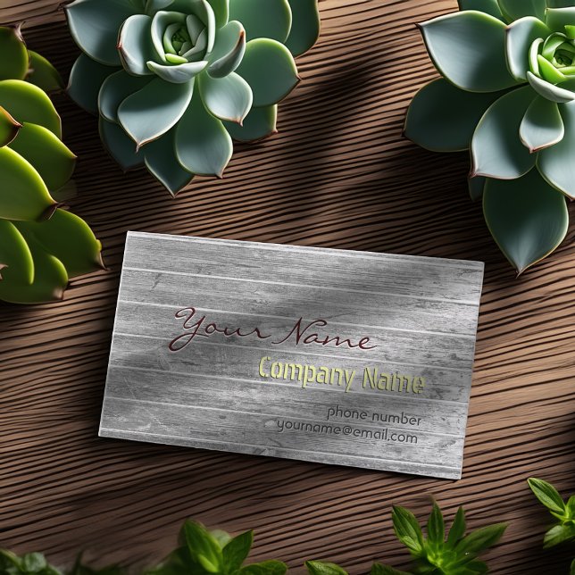 Professional Vintage Modern Wood Business Cards (Creator Uploaded)