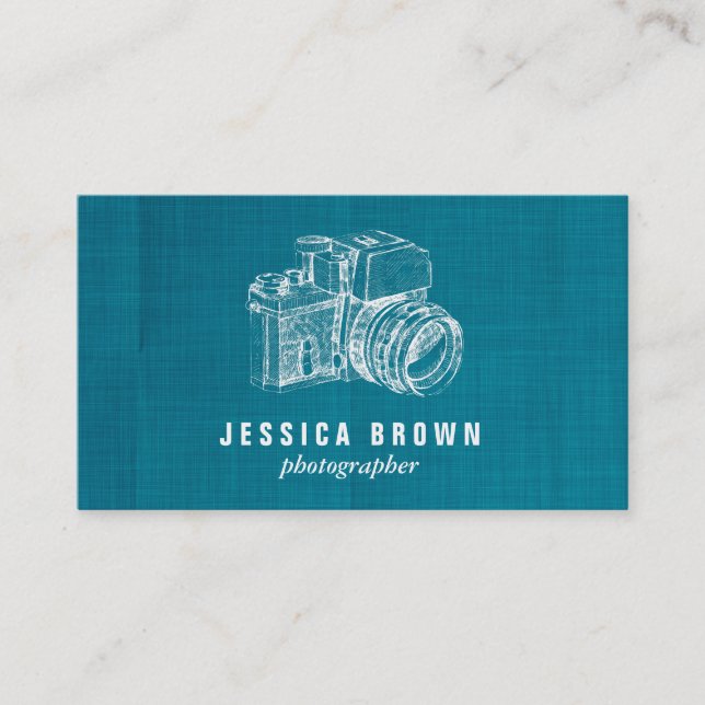Professional Vintage Photographer Business Card (Front)