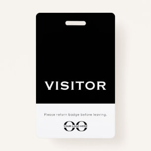 Professional Visitor Badge Logo ID Badge