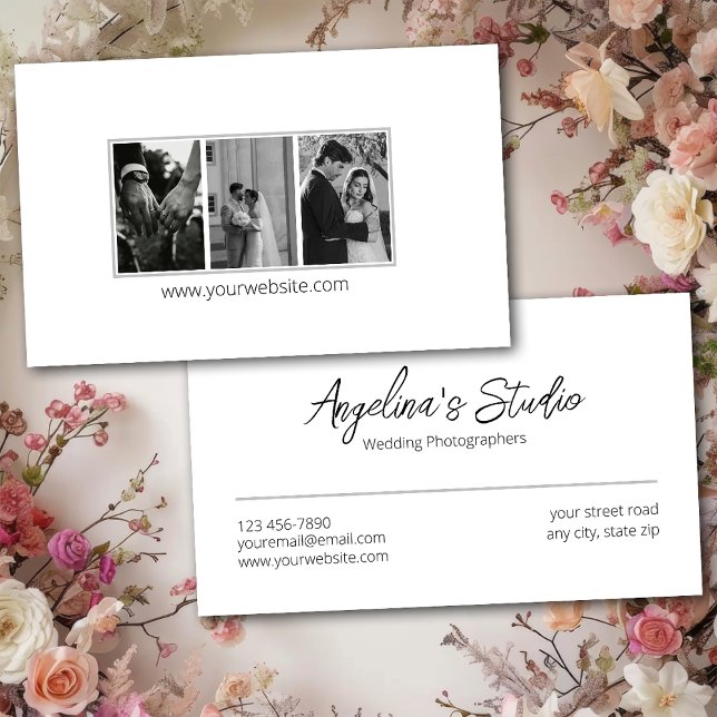 Professional Wedding Photographer Business Card (Creator Uploaded)