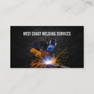 Professional Welder Metal Fabrication Business Card
