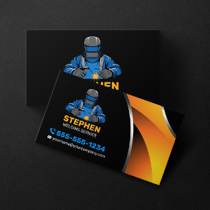 Professional Welder Metal Welding Fabrication Business Card