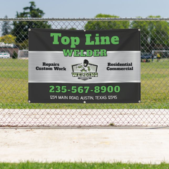 Professional Welding and Fabrication Service Banner (Insitu)