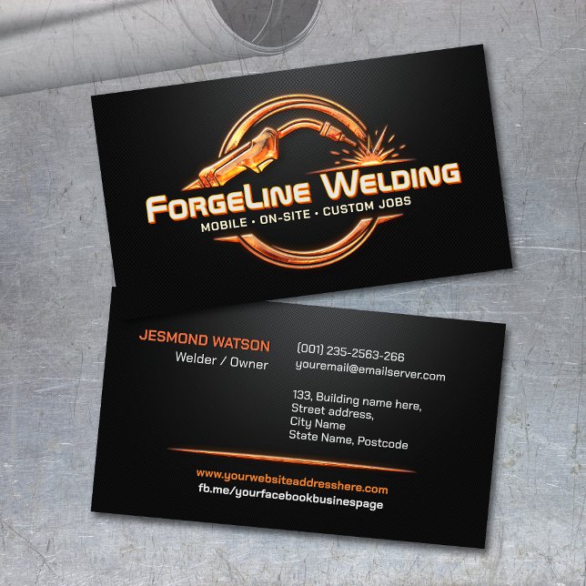 Professional Welding Services - Welder Business Card (Creator Uploaded)