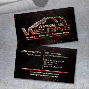 Professional Welding Services - Welder Business Card