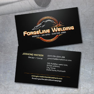 Professional Welding Services - Welder Business Card
