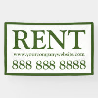 Professional White and Green Rental Business