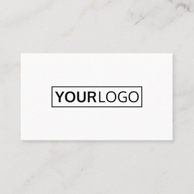 Professional white or any colour custom logo business card (Front)