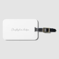 Professional White Plain Creative Chic Calligraphy