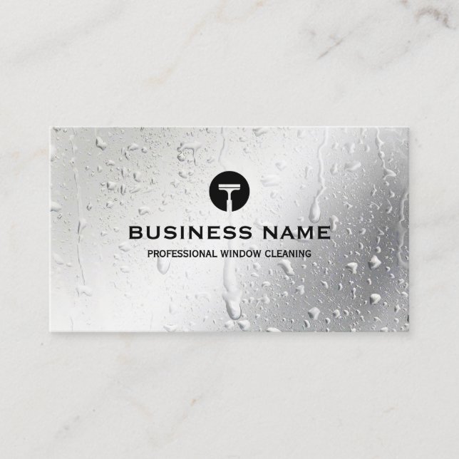 Professional window cleaning business card (Front)