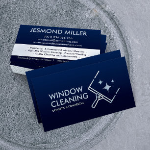 Professional Window Cleaning Services Business Card
