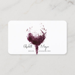 Professional Wine Stain Wine Glass,Wine Sommelier Business Card