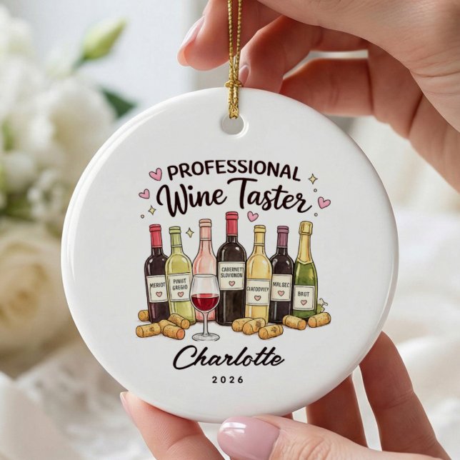 Professional Wine Taster Ornament (Creator Uploaded)