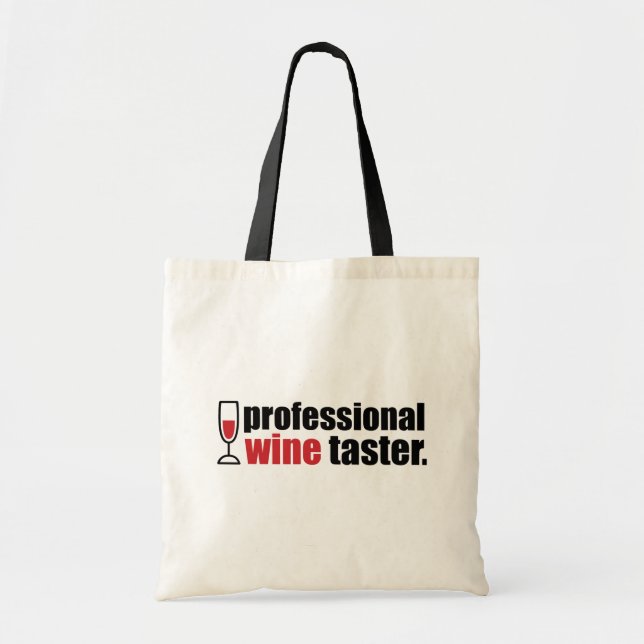 Professional Wine Taster Tote Bag (Front)