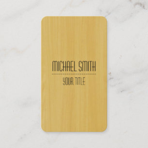 Professional Wood Grain Look #10 Business Card