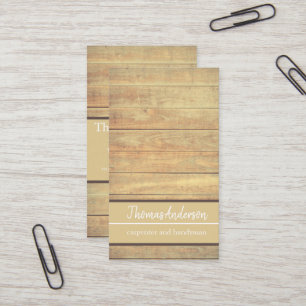 Professional Wood Grain weathered wood minimalist Business Card