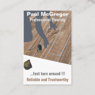 Professional Wood Laminated Flooring Business Card
