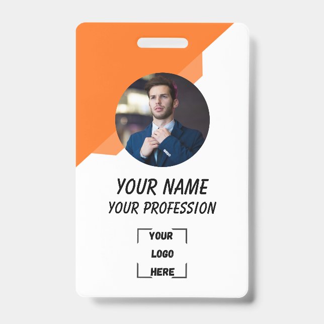 Professional Worker Photo ID Badge (Front)