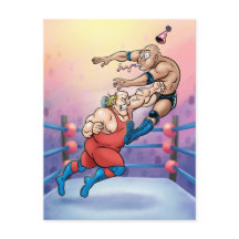 Professional Wrestling Hit Birthday Card