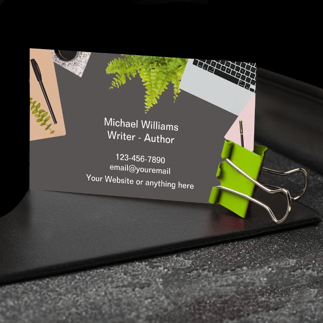 Professional Writer Author Business Cards (Creator Uploaded)