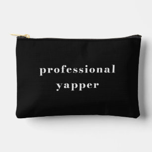 Professional Yapper Shirt – Funny Mum Gift Accessory Pouch