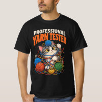 Professional Yarn Tester Funny Cute Cat Knitter
