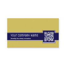 Professional Yellow & Blue Jeweller Business Card