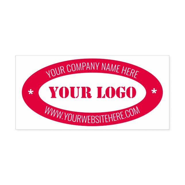 Professional Your Logo Name Website Colour Stamp (Design)